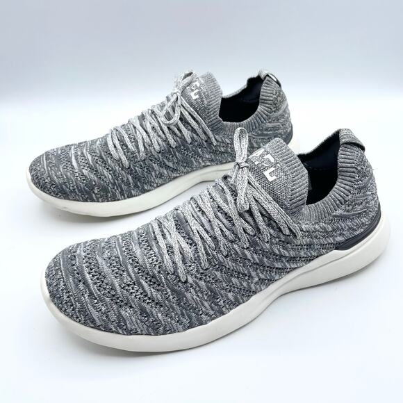 APL Techloom Wave Shoes Smoke Ivory Melange Gray White Running Mens 9 - Picture 5 of 16